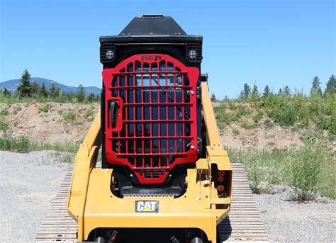 cat skid steer door guard|cat skid steer forestry guard.